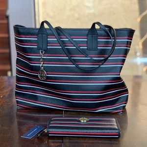 New Tommy Hilfiger Purse Tote with matching wallet